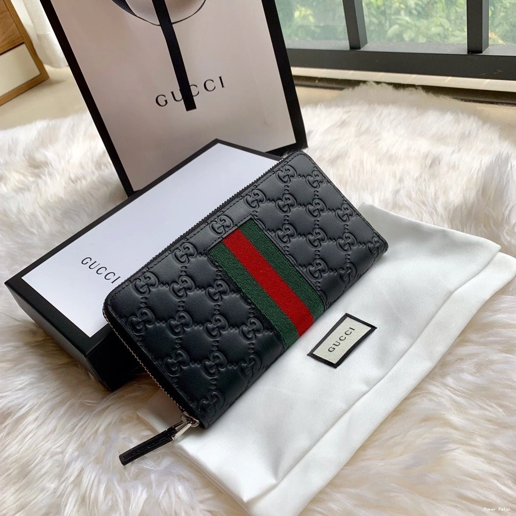 Hyperpeter WALLET AROUND LEATHER ZIP GUCCI 0801